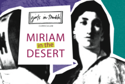 Cover Art for "Miriam in the Desert", cropped