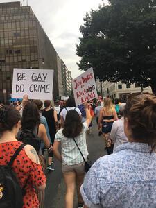 Marchers at the D.C. Dyke March