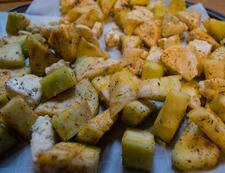 Roasting Egglant and Cauliflower for Kuku