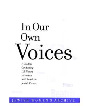 In Our Own Voices cover