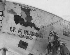 Lockheed P-38 Lightning Painted "In Memory of Lt. F. Slanger, U.S.A.N.C"