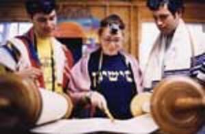 A Woman Reading the Torah at the 2003 Hillel Conference