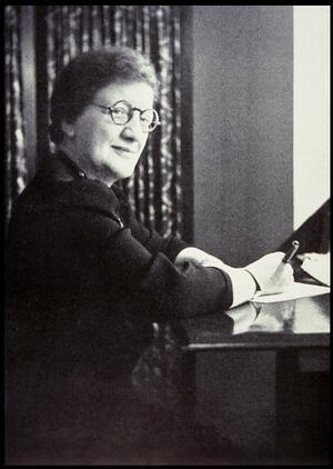 Librarian Jennie Maas Flexner, c. 1940.