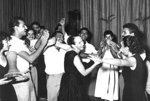 Anna Sokolow Dancing with Inbal Dance Theatre Members, circa 1955
