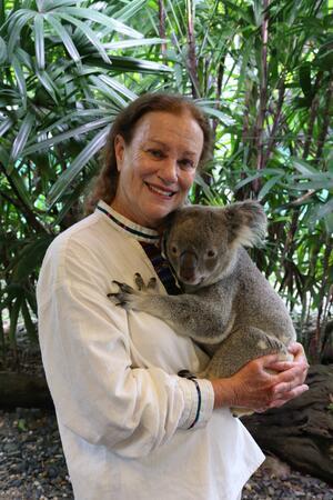 Avis Miller with Koala