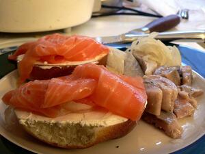 Bagel, Lox, and Cream Cheese