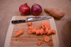 Peeling and Dicing Root Vegetables