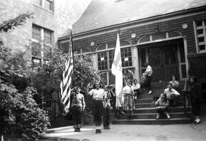 B'nei Akiva Youth Organization at the Freedom House, 1953
