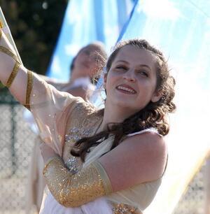 Rising Voices Fellow Gabrielle Cantor in Color Guard (Cropped)