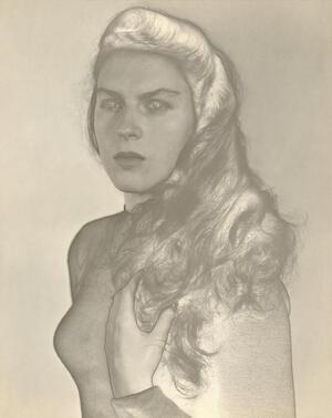 "Retrato de Violeta (Solarization) Montevideo," 1952