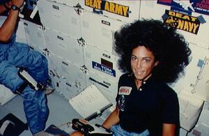 Judith Resnik in Space, September 8, 1984