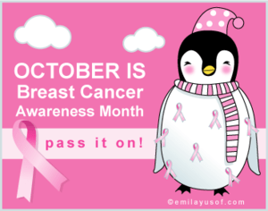 Advertisement for Breast Cancer Awareness Month