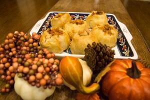 Thanksgiving-themed Knish Plating 