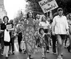 Trudy Orris at a Feminist March, 1978
