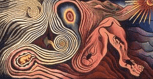 Cropped Excerpt of "The Creation" by Judy Chicago 