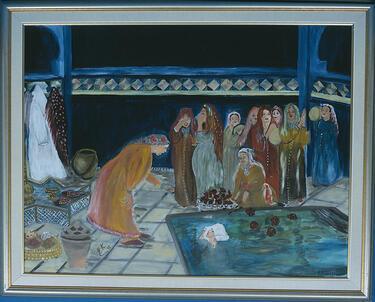 The immersion in the Mikveh, by Elisheva Chetrit, 1999