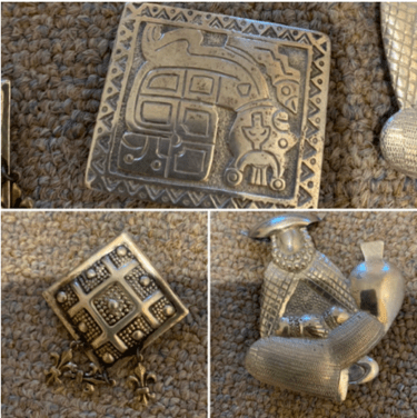 Aviva Schilowitz's great-grandmother’s silver jewelry from her time living in Quito, Ecuador