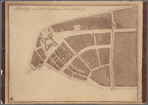 A map of part of New Amsterdam with minimal detail or development