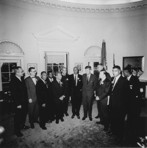 President Kennedy with Leaders of the March on Washington, 1963