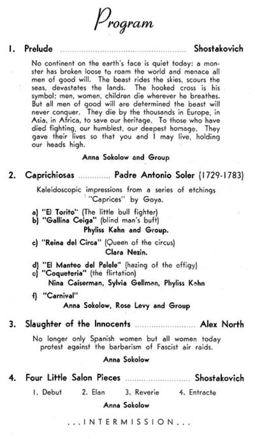 Anna Sokolow's Performance at New York's 92nd Street Y, 1941, Page 2