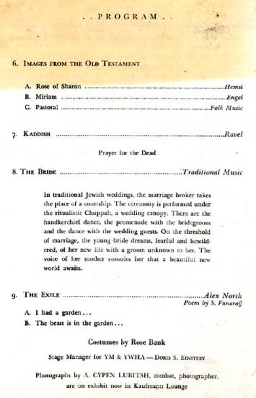 Anna Sokolow's Recital at New York's 92nd Street Y, circa 1945, Page 3