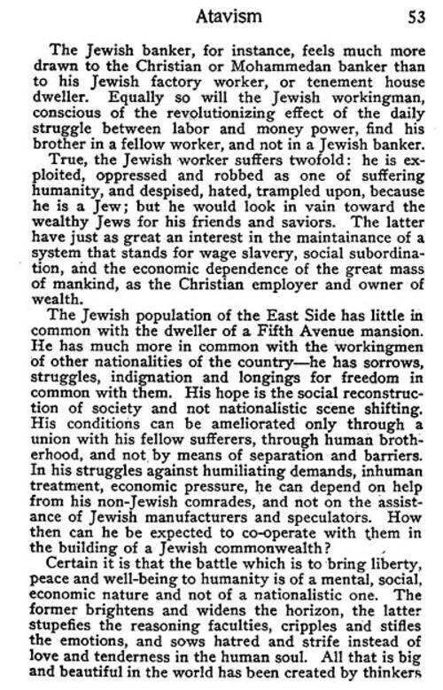 Article Critical of Jewish Nationalism From the First Issue of Mother Earth, Page 5