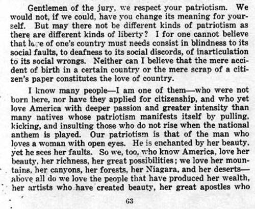 Excerpt From Emma Goldman's Speech to the Jury at Her Trial