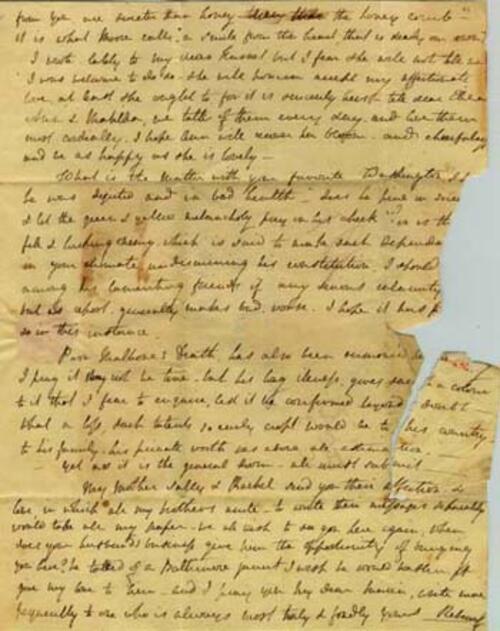 Letter from Rebecca Gratz to Maria Fenno Hoffman, January 11, 1807, page 3