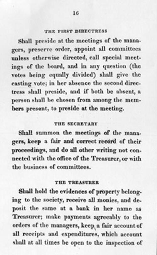 Rules and Regulations of the Philadelphia Orphan Society, Part 2 of 4