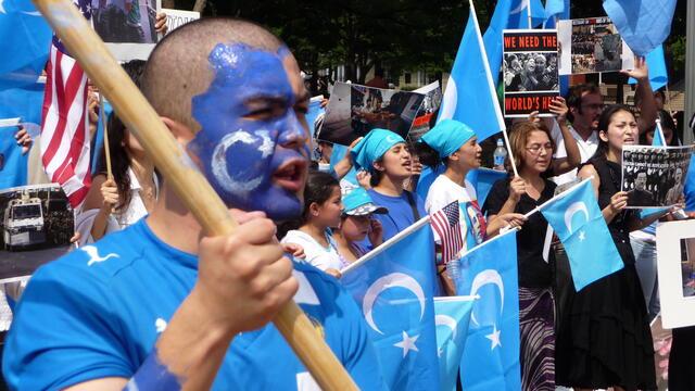 Uyghur Protest Outside the White House
