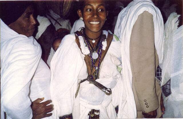 Ethiopian Jewish woman during Operation Solomon, 1991