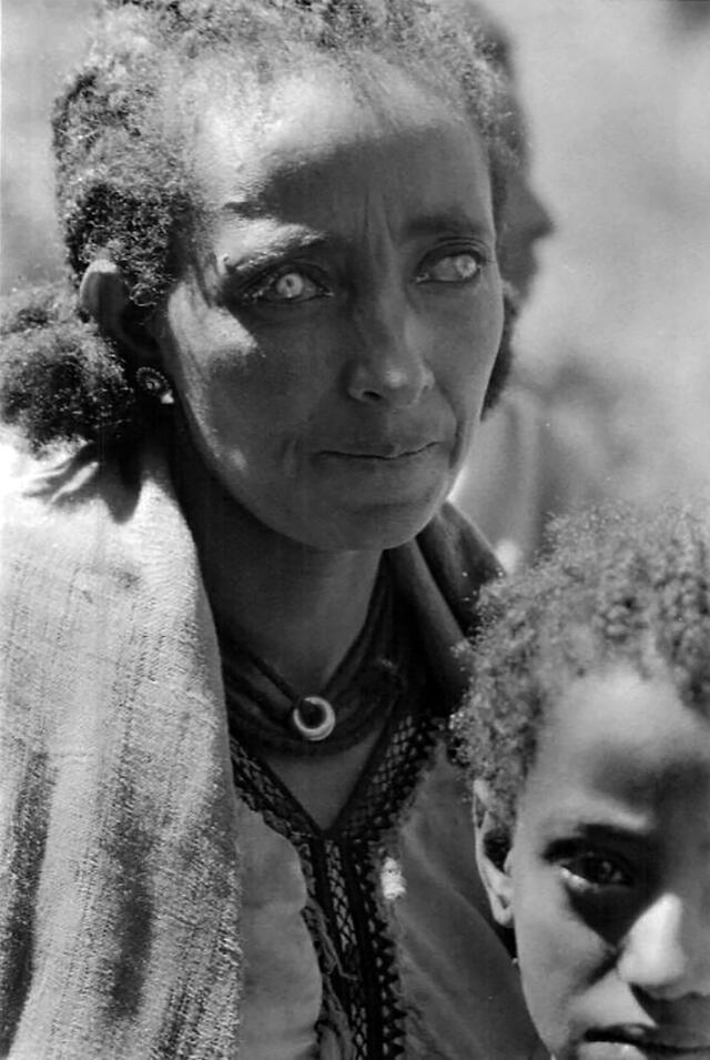 Blind Ethiopian Jewish Woman and Her Son, 1984-5