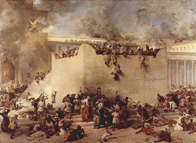 "Destruction of the Temple" by Francesco Hayez, 1867