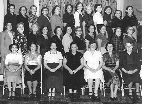 The Orthodox Congregation B'nai David Sisterhood of Detroit, Michigan, circa 1950