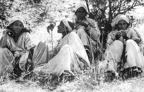 Women Praying During the Sigd Ceremony in Ambover, Ethiopia