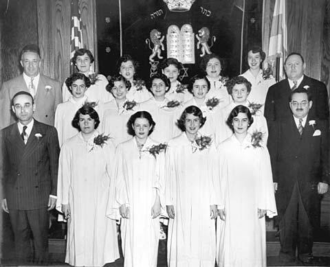 Congregation B'nai David Sunday School Graduation, Detroit, Michigan, circa 1948