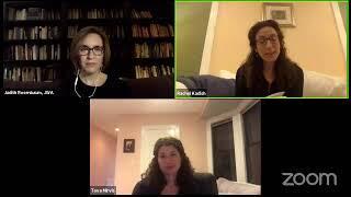 YouTube Screenshot of authors Rachel Kadish and Tova Mirvis in conversation with Judith Rosenbaum