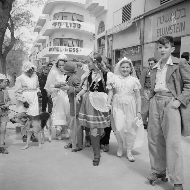Purim Celebration, 1948