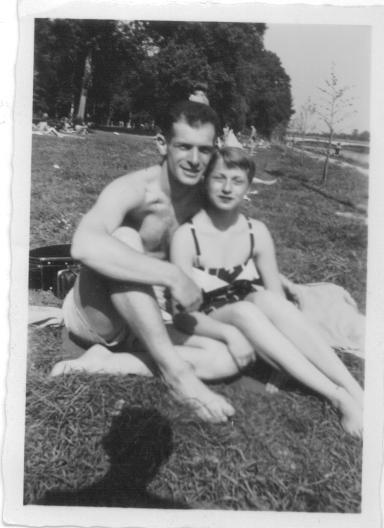 Alice and Marv Olick in Dillingen, Germany 1953-1954