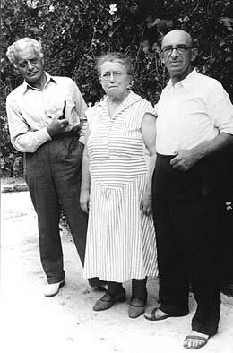 Emma Goldman, Modest Stein, and Alexanderr Berkman, St. Tropez, 1935