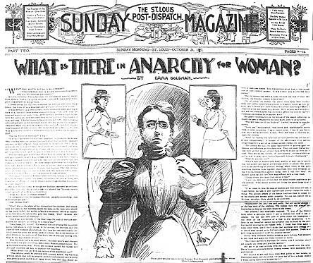 Emma Goldman Interview in the St. Louis Post-Dispatch, October 24, 1897