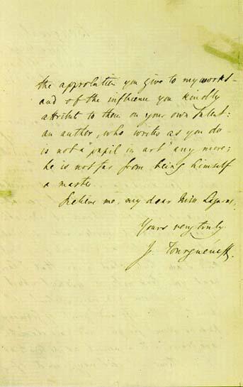 Letter from Ivan Turgenev to Emma Lazarus, September 2, 1874, page 2