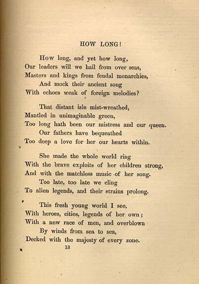 "How Long," by Emma Lazarus, page 1