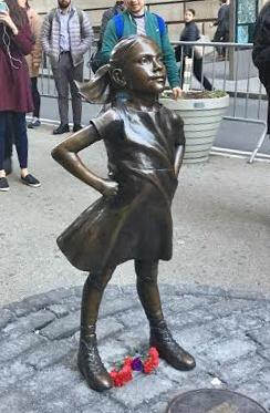 Fearless Girl Statue on Wall Street