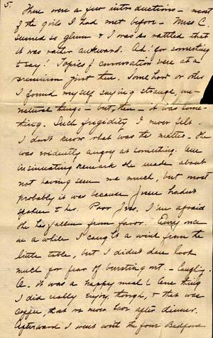 Letter from Gertrude Weil to her Family, November 20, 1898, page 9