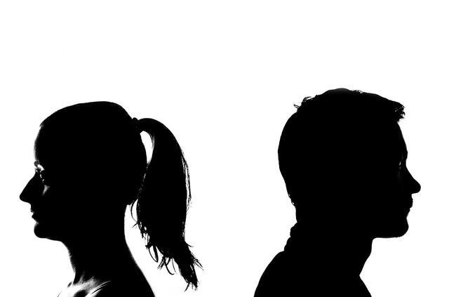Man and Woman in Profile