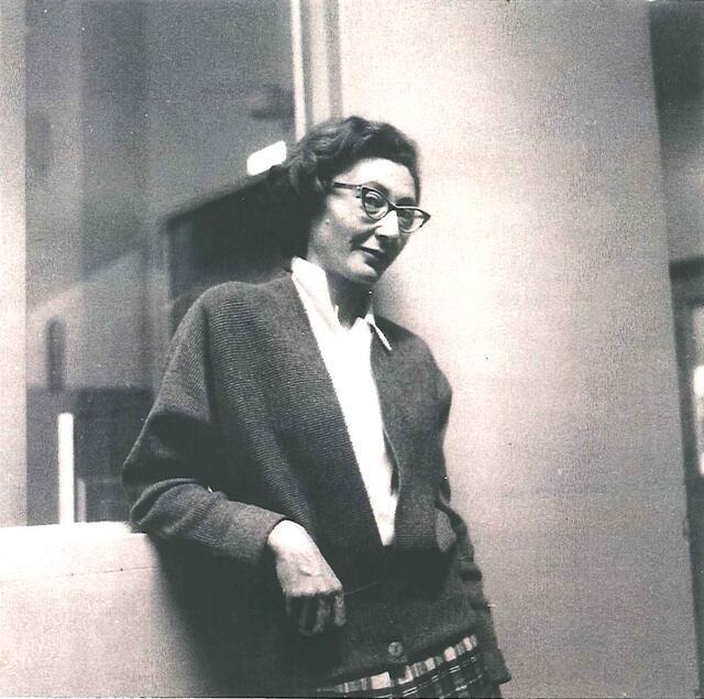 Helen Mahut at McGill University, 1955