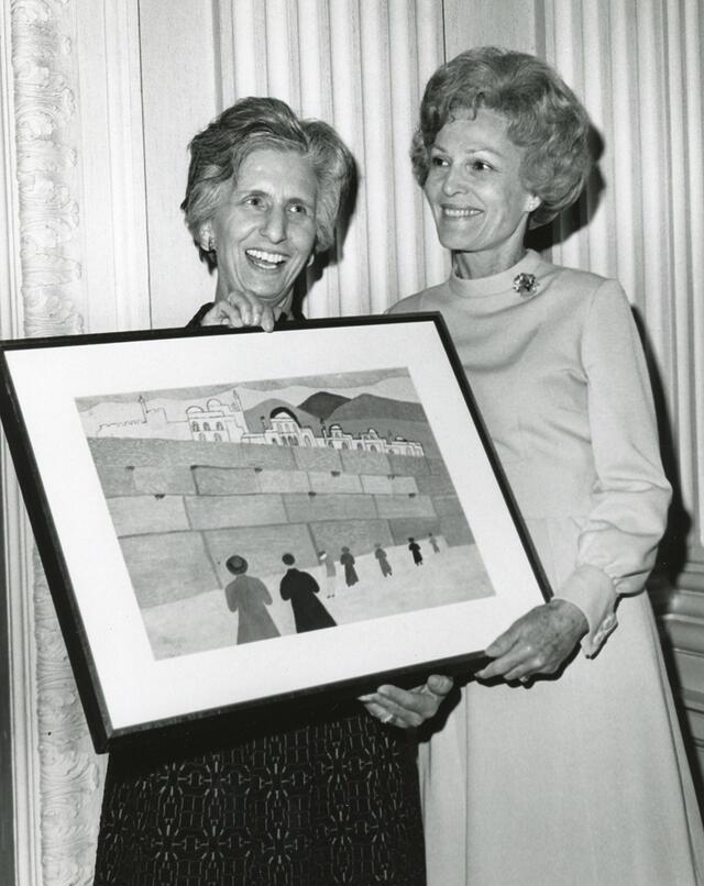 Josephine Stern Weiner with Pat Nixon