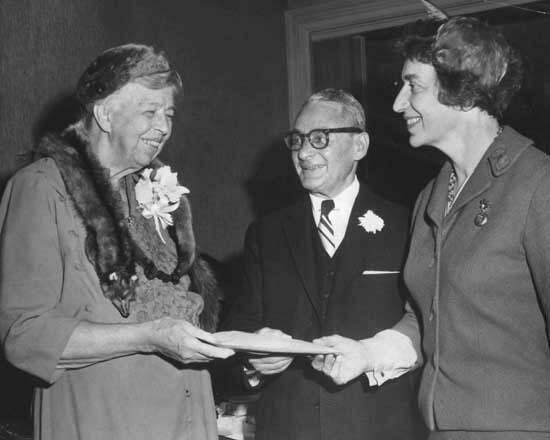 Justine Wise Polier and Eleanor Roosevelt, 1960