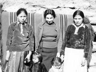 Lucy Kramer Cohen and Navajo Women circa 1937-38
